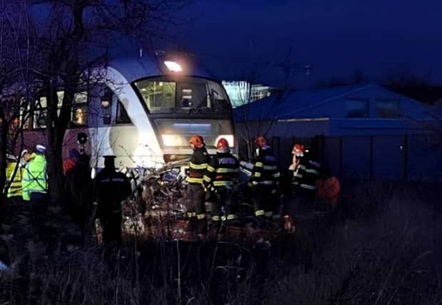 Accident înfiorător la Timișoara! Șofer spulberat de tren