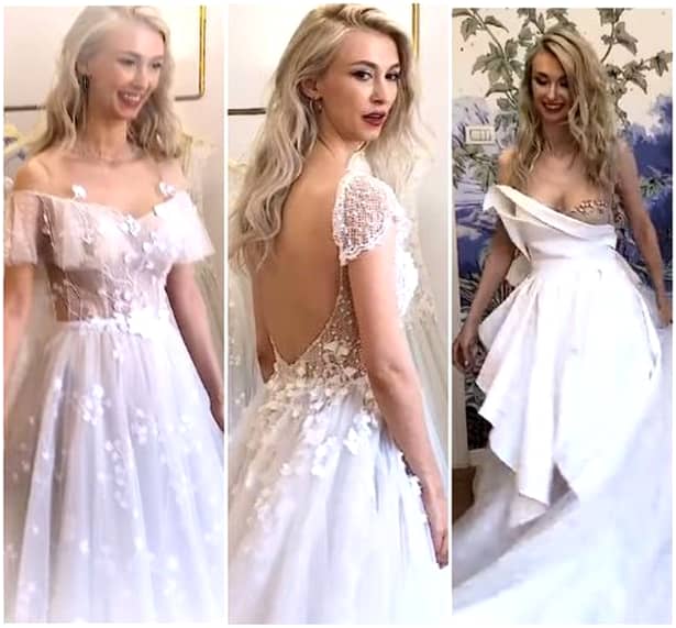 Cum arată rochiile de mireasă ale Andreei Bălan. Cântăreața a făcut publice imaginile