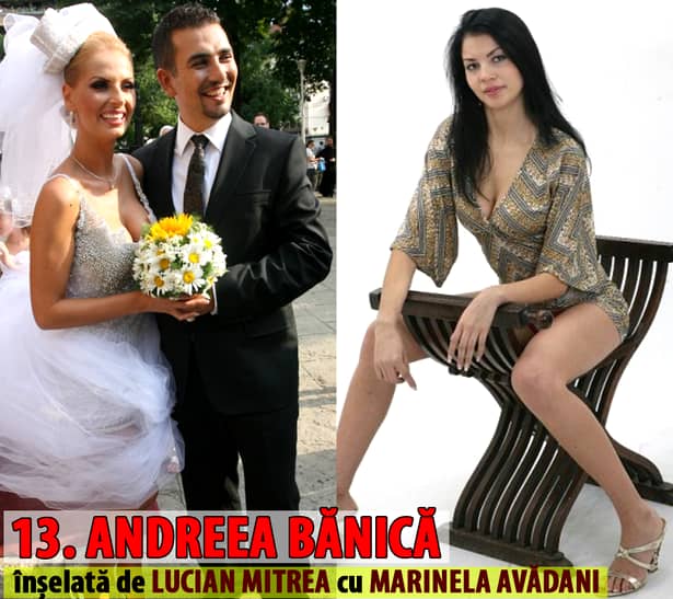 TOP 25 – Vedete din România înşelate de soţi sau iubiţi. Cele mai scandaloase amantlâcuri din showbiz