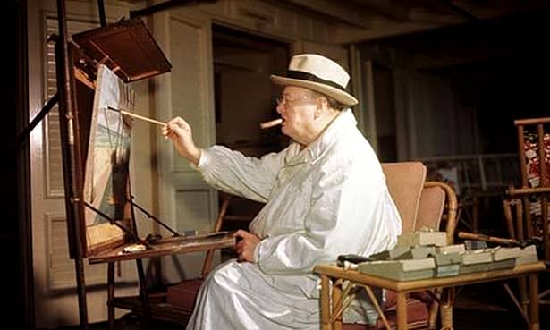 Ultimul tablou pictat de Winston Churchill, vândut cu peste 400 de mii de euro!