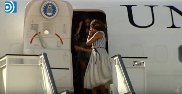 FOTO&VIDEO / Fiica cea mare a lui Barack Obama, moment „Marilyn Monroe” în timpul vizitei din Spania