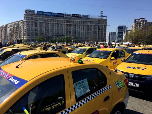 Transportatorii ies în stradă! Protestează contra Uber, Taxify, BlaBlaCar și Clever Go
