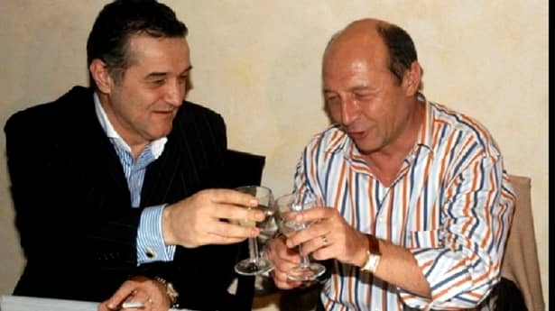 Mâncarea preferată a lui Traian Băsescu era cândva... șprițul cu Gigi Becali la „Golden Blitz”, după victoriile istorice ale Stelei în cupele europene