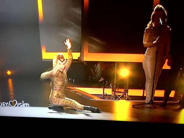 Xonia, apariție spectaculoasă la Eurovision 2019. Cum s-a îmbrăcat blonda. Foto