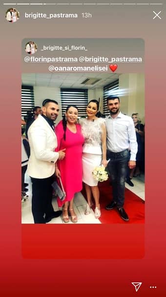 Oana Roman, ţinută elegantă la nunta lui Brigitte şi Florin Pastramă! Cum arată. FOTO