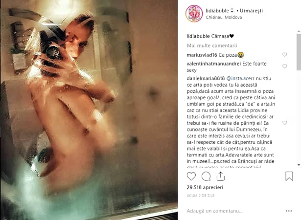 Lidia Buble, goală la duș. Imaginea care a creat isterie printre fani