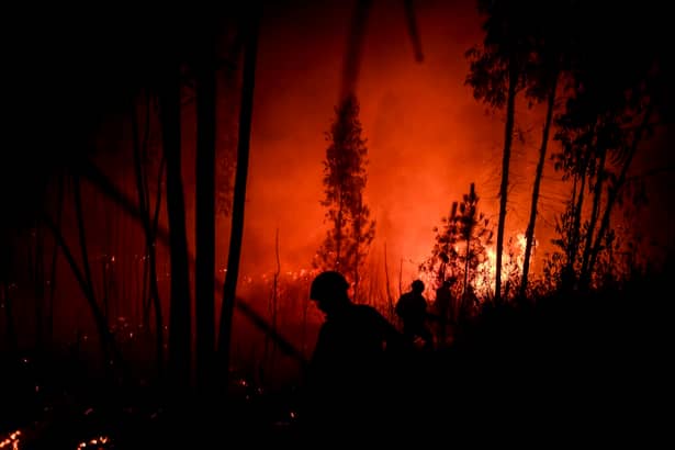 Incendii masive în Portugalia. Peste 1.000 de pompieri, în luptă cu flăcările. Focul s-a văzut din Spania – VIDEO