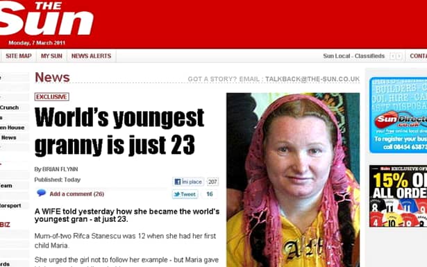 La doar 23 de ani, o ROMÂNCĂ a devenit cea mai tânără BUNICĂ din istoria omenirii! Dar să vezi CUM ARATĂ