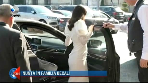 Luminiţa, soția lui Gigi Becali, ţinută elegantă la ceremonia în care Mihai Mincu i-a cerut mâna Teodorei. FOTO