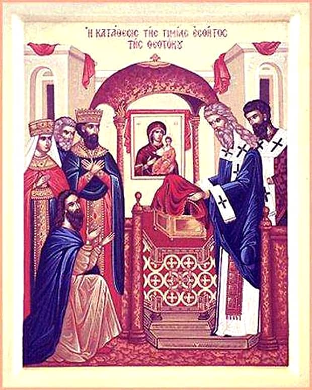 Calendar ortodox 31 august. Este prăznuită așezarea în raclă a brâului Maicii Domnului. Live video de la Mănăstirea Putna