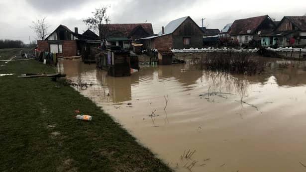 Furtunile au transformat România în „Mica Veneție”