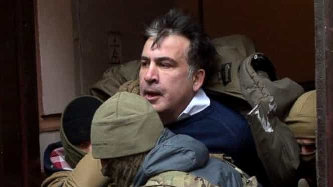 Video. Mihail Saakaşvili, arestat la Kiev de forţele speciale