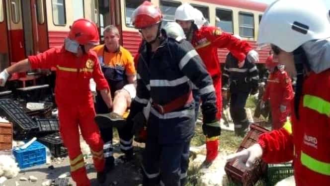 Accident feroviar în Caransebeș! Ambulanțele au sosit la fața locului!