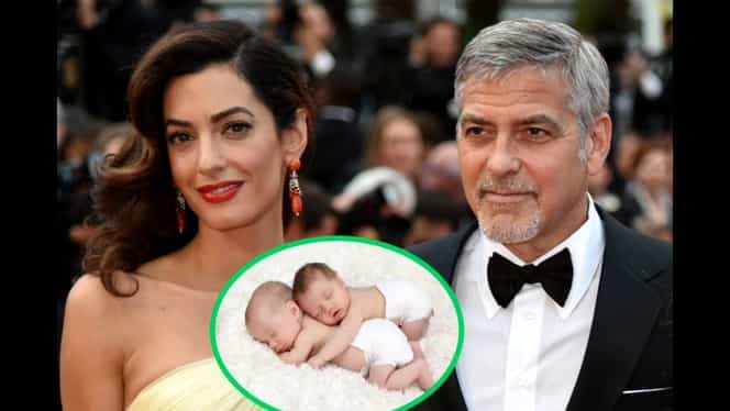 George Clooney, disperat de ţipetele gemenilor lui! Ce a făcut pentru a nu deranja pasagerii unui zbor!