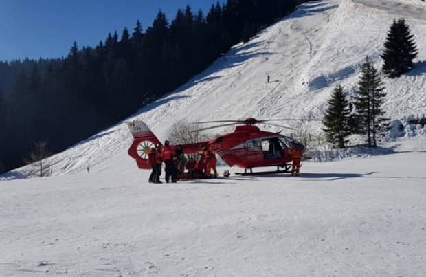 Accident grav la schi! S-a cerut elicopter SMURD pe o pârtie din Sinaia