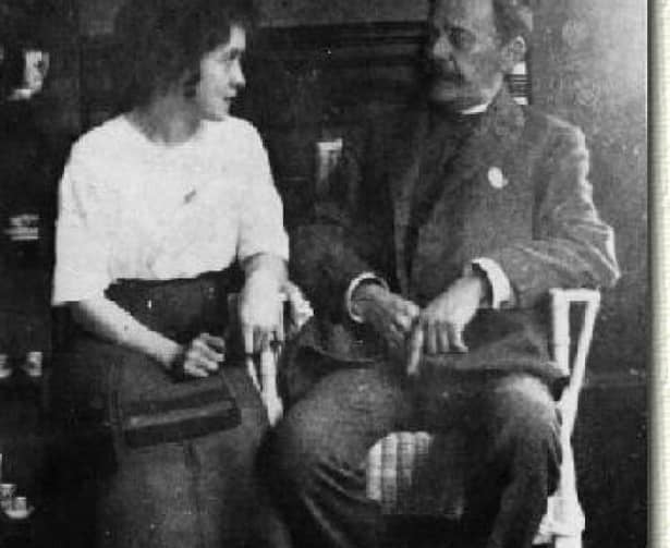Cella Delavrancea și Ion Luca Caragiale cu câteva săptămâni înaintea de moartea marelui dramaturg, la Berlin, acasă la familia Caragiale