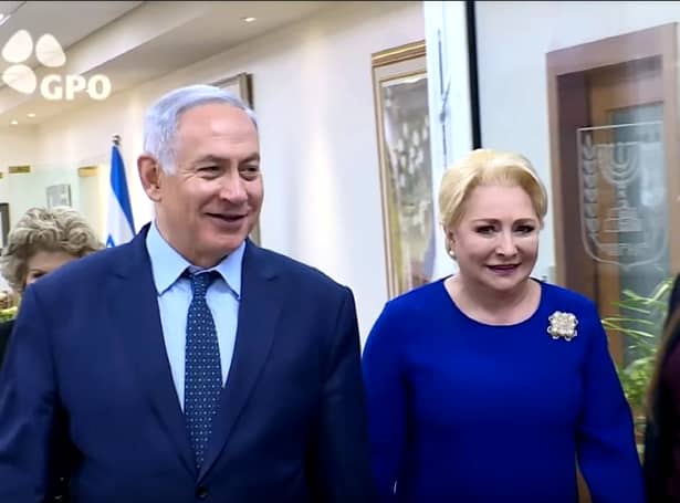 Premierul Viorica Dăncilă l-a vizitat pe omologul său israelian, Benjamin Netanyahu