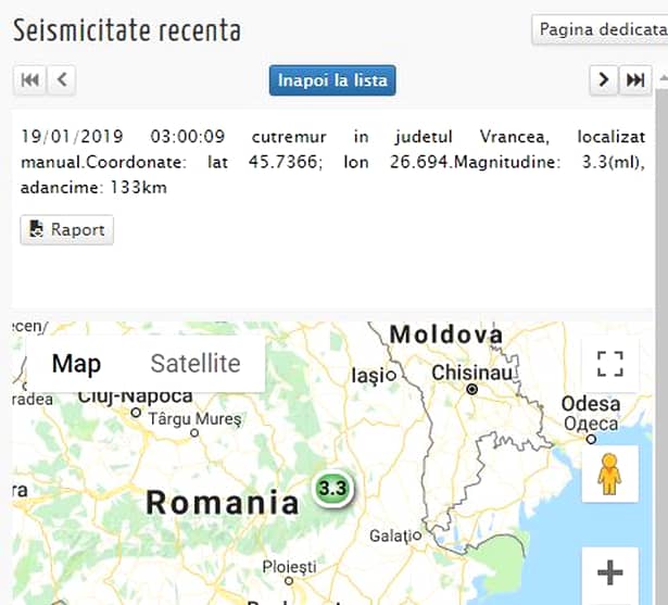 INFP anunță un nou cutremur, în România! Ce magnitudine a avut seismul de sâmbătă dimineața