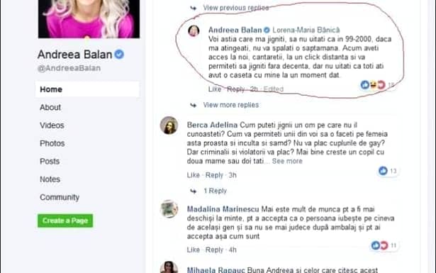 Andreea Bălan, mesaj dur pentru fanii care o jignesc pe Facebook! ”Nu uitați că…”