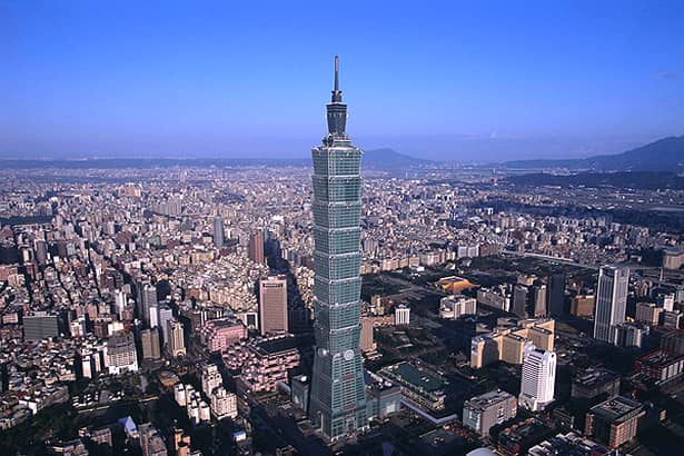 Cele mai înalte 10 clădiri din lume: TAIPEI 101 - 508 m, 101 etaje. Cea mai înaltă clădire din Taiwan