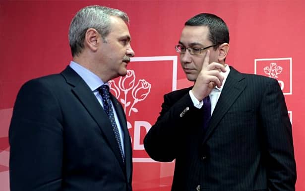 Victor Ponta, alături de Liviu Dragnea