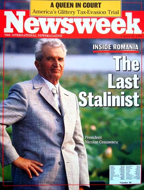 Nicolae Ceaușescu a primit la ultimul său interviu 3 ziariști americani de la „Newsweek” la vila sa de la Snagov. Interviul a fost publicat pe 21 august 1989