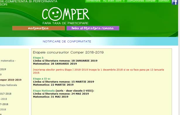 Comper 2019: programul etapelor la proba de limba română