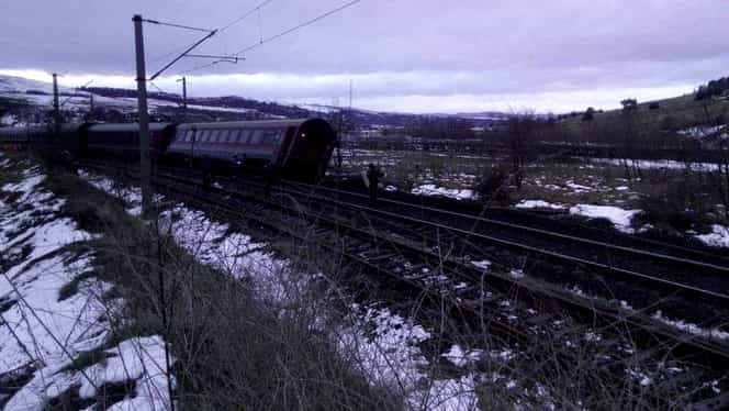 Un tren a deraiat în Maramureş, din cauza căderilor de pietre! Ce s-a întâmplat cu călătorii