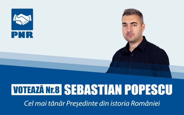 Sebastian Popescu, cel mai tânăr candidat la alegerile prezidențiale, are două site-uri de știri