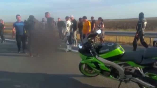 Accident cu doi motocicliști, pe A3! Un bărbat a murit, altul transportat la spital în stare gravă