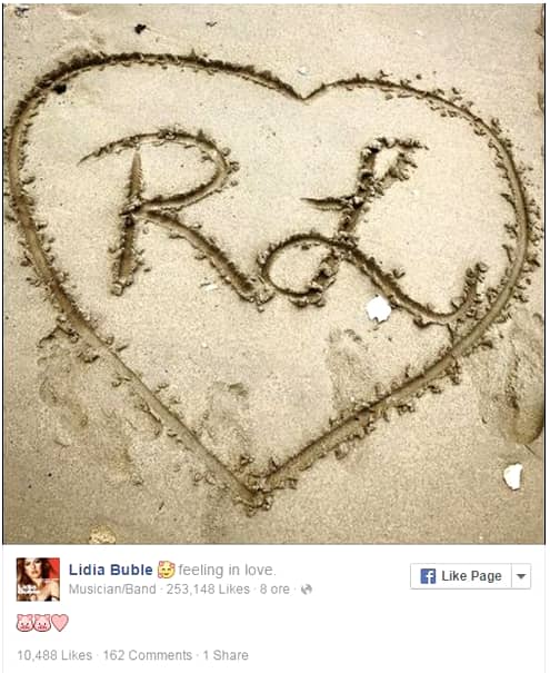 Lidia Buble, îndrăgostită lulea. Ce a postat pe Facebook