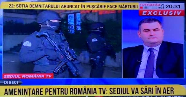 Alertă cu bombă la România TV