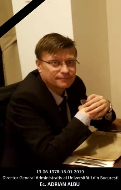 Adrian Albu, directorul administrativ al Universității București, a murit! Avea 40 de ani și a fost răpus de stres