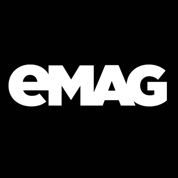 Clienţii acuză că sunt reduceri false de Black Friday la eMAG. Captură cu logo-ul firmei de pe site