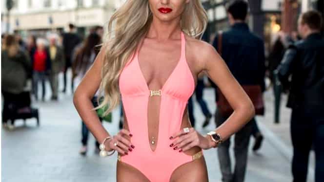 GALERIE FOTO. O moldoveancă, la Miss Bikini Irlanda. Detaliul pe care nimeni nu l-a observat cînd a pozat topless