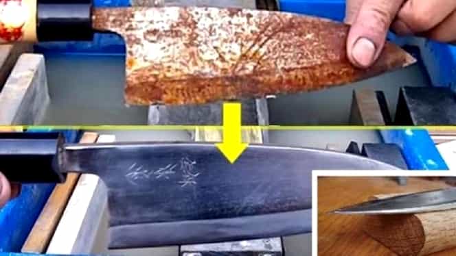 Modalitatea inedită prin care o femeie casnică a folosit recent bicarbonatul de sodiu: l-a combinat cu oțet să scape cuțitele de rugină