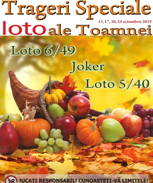 Loteria Română, anunţ de ULTIMA ORĂ! Trageri speciale ale toamnei pe 13, 17, 20 şi 24 octombrie