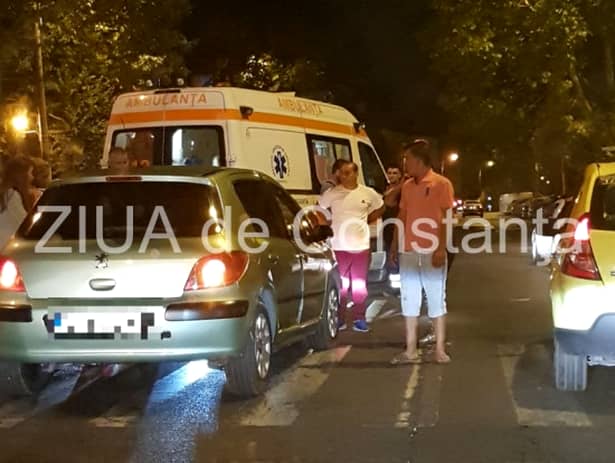 FOTO / Accident rutier la Constanţa, urmat de o bătaie ca-n filme. O persoană lovite pe trecerea de pietoni
