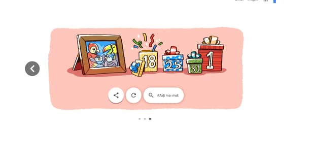 Google contorizează zilele până la Crăciun printr-un Doodle haios!