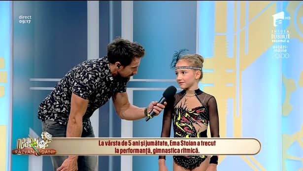 Ema Stoian, la Antena 1! Cum a apărut micuța balerină de la Românii au Talent, în platoul lui Răzvan și Dani