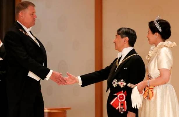 Klaus și Carmen Iohannis, ținute de gală la Banchetul Imperial din Japonia – FOTO