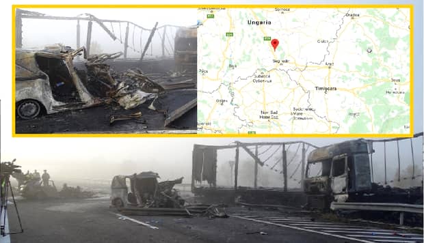 Accident cu 7 morți pe autostrada M5 din Ungaria. Una din mașini, cu numere românești. O familie de români ar fi printre victime – Update