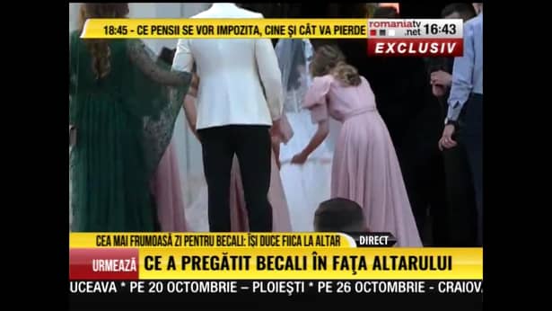 Imagini cu Teodora Becali în rochie de mireasă. Emoții pentru familia lui Gigi la cununia religioasă – GALERIE FOTO