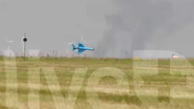 Video şocant cu momentul prăbuşirii avionului MIG 21 LanceR! Imagini cu impact emoţional