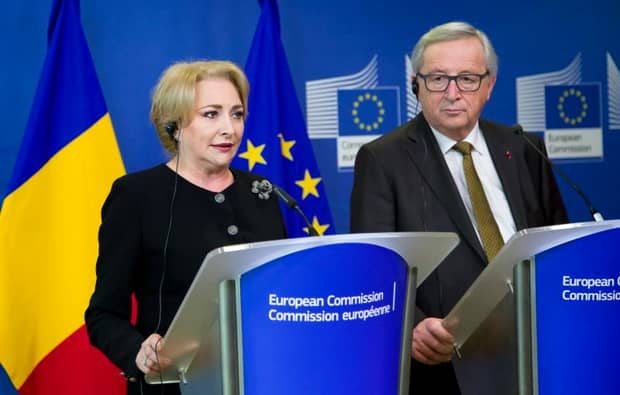 Declarație de presă comună Juncker-Dăncilă: „România trebuie să intre în Schengen”