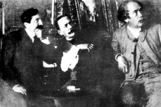 Ion Luca CAragiale în timpul procesuluinintentat împotriva lui Constantin Alexandru Ionescu, cunoscut sub pseudonimul Caion, care îl acuzase de plagiat