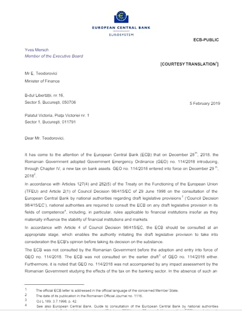 ”Ordinanța lăcomiei”, OUG 114, adoptată fără avizul BCE