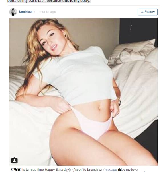Galerie FOTO. Imaginile postate de blonda asta au devenit virale! „Ăsta e corpul meu! Şi îmi place!”