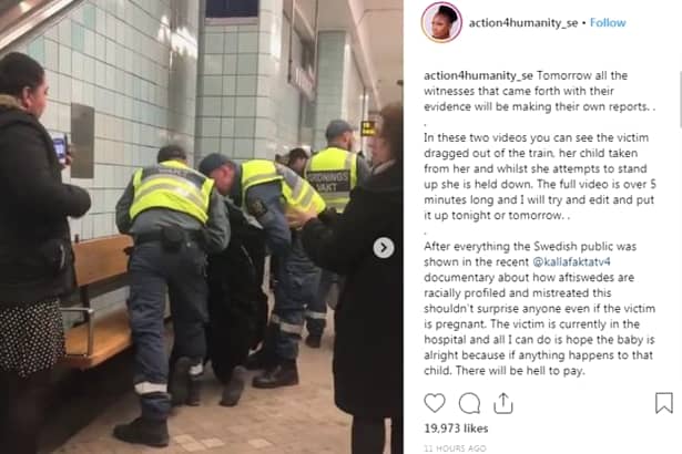 O femeie însărcinată în 8 luni a fost scoasă cu forța de la metrou pentru că nu avea bilet