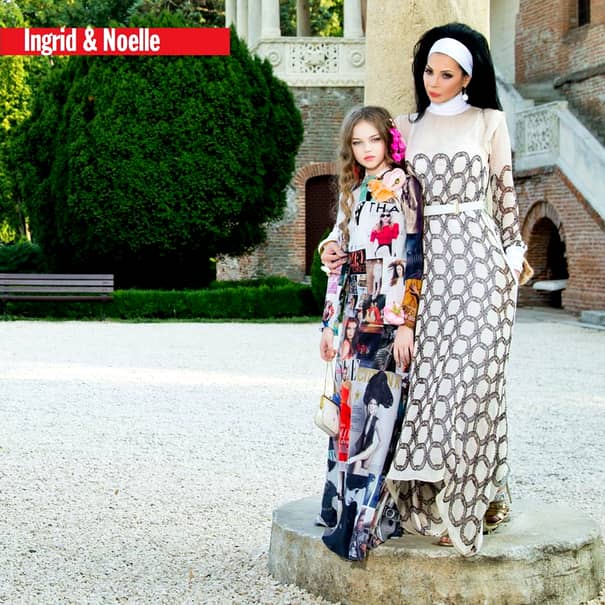 Creatoarea de modă Ingrid Vlasov radiază de fericire alături de fiica sa, Noelle